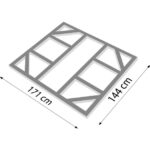 DODATKI ZA KOVINSKE HIŠKE GLOBEL TALNI OKVIR GLOBEL 6X5 D171 X Š144 CM (F65GAL) - slika 4
